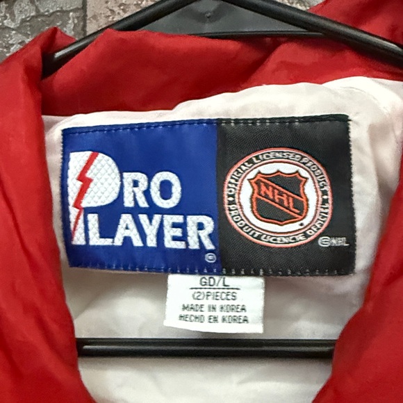 Pro Player Red and White Sports Jacket - Picture 3 of 6